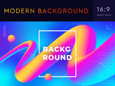 用于着陆页、海报、传单的具有 3D 流体形状的抽象背景(Abstract Background with 3D Fluid Shapes for Landing Page, Poster, Flyer)