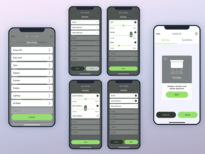 创建服务阴影 Smarthome 移动 UI - FP(Create Services Shades Smarthome Mobile UI - FP)