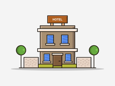 卡通插图酒店(Cartoon illustrated hotel)