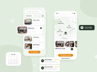 Cafe Finder 移动应用程序设计(Cafe Finder Mobile App Design)