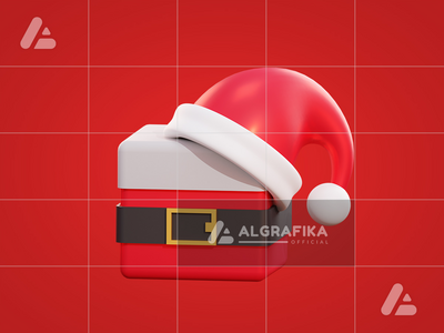 3d 圣诞圣诞老人礼品盒(3d christmas santa giftbox)