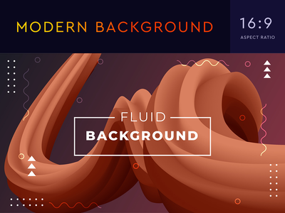 用于着陆页、海报、传单的具有 3D 流体形状的抽象背景(Abstract Background with 3D Fluid Shapes for Landing Page, Poster, Flyer)