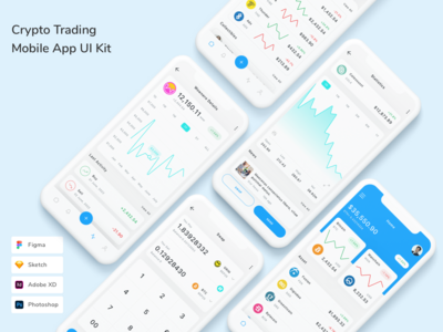 加密交易移动应用程序 UI 套件(Crypto Trading Mobile App UI Kit)