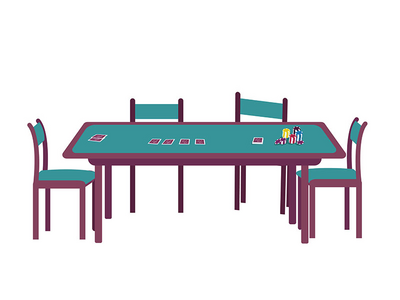 赌场卡通矢量图(Casino cartoon vector illustration)