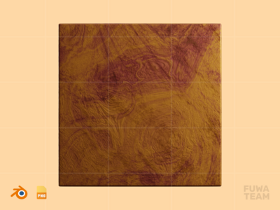 Cube - 3D 木制抽象形状（正面）(Cube - 3D Wooden Abstract Shape (front))