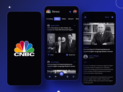 CNBC News Feed 黑暗应用(CNBC News Feed Dark App)