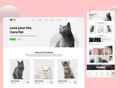 猫网站设计(Cat website Design)