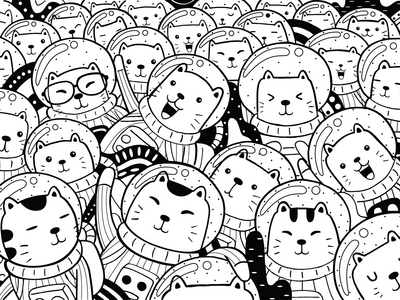 宇航员涂鸦(Catstronaut Doodle)