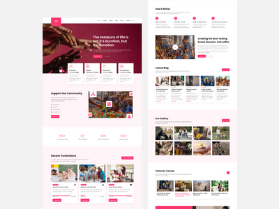 慈善 UI 设计模板(Charity UI Design Templates)