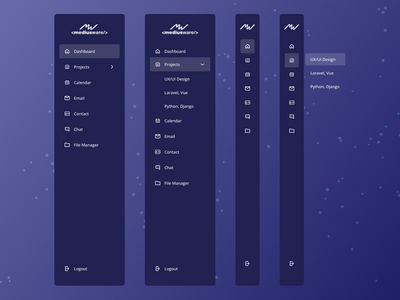 Admin Dashboard Side Drawer UI Kit(Admin Dashboard Side Drawer UI Kit)