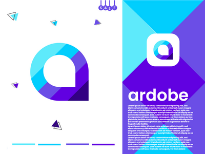 一个字母标志设计 - 一个标志 - 一个字母标志(A letter mark logo design - A logo - A letter logo)