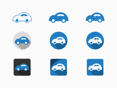 汽车图标集(Car Icon set)