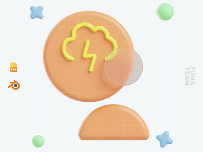 头脑风暴 - 3D 商业和金融图标包（正面）(Brainstorm - 3D Business and Finance icon pack (front))