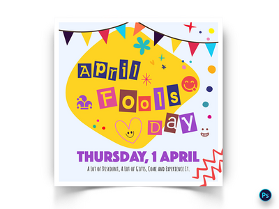 愚人节社交媒体模板(April Fools Day Social Media Templates)