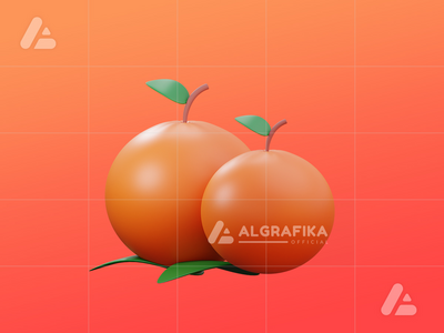 3d 中国新年对象橙色水果(3d chinese new year object orange fruit)