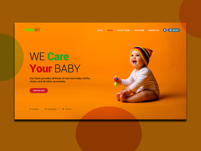 婴儿护理登陆页面(BABY Care Landing Page)