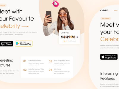 名人预订登陆页面(Celebrity Booking Landing page)