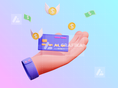 3d 手势金融插图(3D Hand Gesture Finance Illustration)