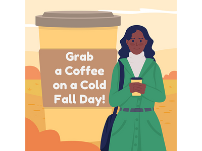 舒适的秋季社交媒体帖子模型(Cozy autumn social media post mockup)