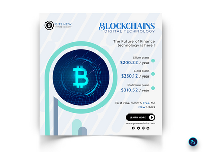 CryptoCurrency 社交媒体 Instagram 帖子模板(CryptoCurrency Social Media Instagram Post Template)