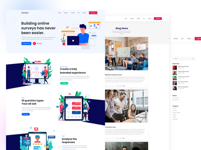 7 合 1 在线调查 Figma UI KIT(7 In 1 Online Survey Figma UI KIT)
