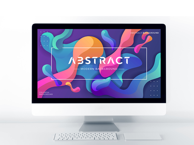 抽象现代彩色背景(Abstract modern Colorful background)