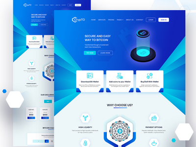加密货币登陆页面(Cryptocurrency Landing Page)