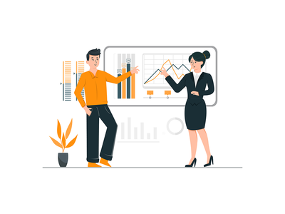 商务会议插图概念(Business Meeting Illustration concept)