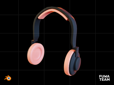 3D 游戏设备在黑暗插图包中发光 - 耳机(3D Game Device Glow In The Dark Illustration Pack - Headphone)