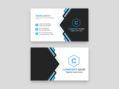 企业创意现代专业名片设计模板(Corporate Creative Modern Professional Business Card Design Template)