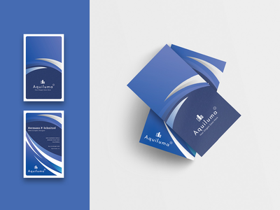 抽象名片模板-垂直(Abstract Business Card Template-Vertical)