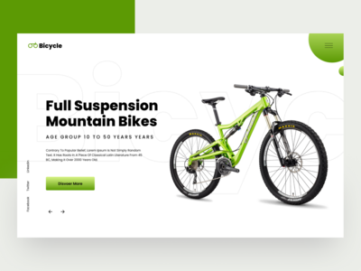 自行车网页设计(Bicycle Web Design)