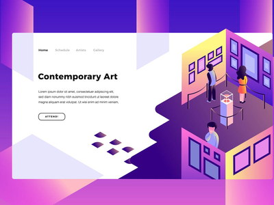 当代艺术 - 横幅页面(Contemporary Art - Banner Page)