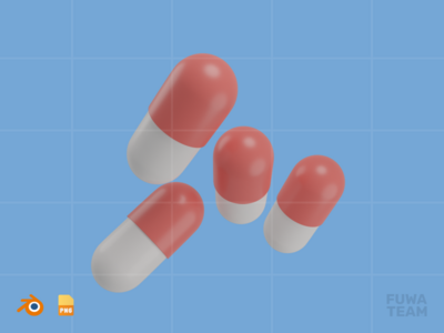 胶囊 - 3D 医疗保健插图包(Capsule - 3D Healthcare Illustration Pack)