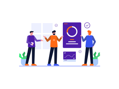 商业概念图(Business  concept Illustration)