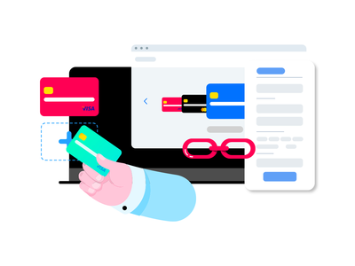 在网站上添加信用卡-插图(Add Credit card on Website - Illustration)