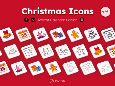 圣诞节图标(Christmas icons 🎄)