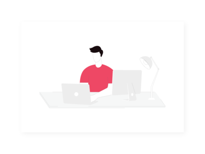 代理工作说明(Agency Work Illustration)