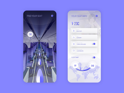 飞机座椅界面(Airplane Seat UI)