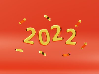 2022 3D 渲染插图(2022 3D Render Illustration)