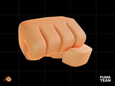 黑暗插图包中的 3D 游戏属性发光 - 电源(3D Game attribute glow in the dark illustration pack - Power)