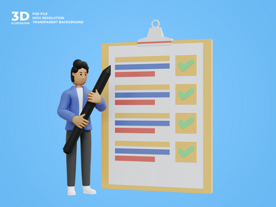 3d 业务人字符图(3d business man character illustration)