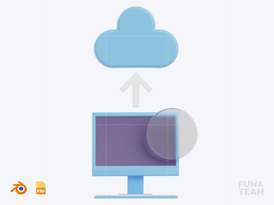 云计算 - 启动和 SaaS 图标包（正面）(Cloud Computing - Startup and SaaS Icon Pack (front))