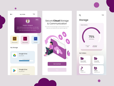 云存储管理应用界面(Cloud Storage Management App Ui)