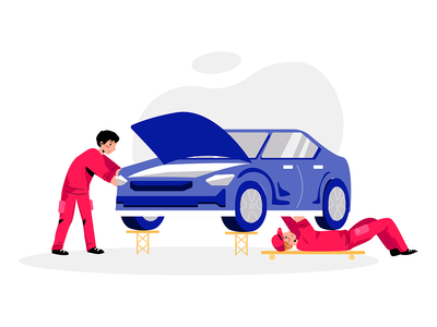 汽车服务图(Auto Service Illustration)