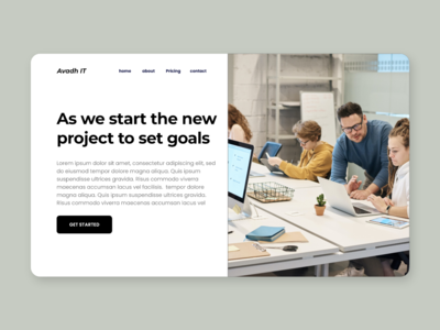 公司网页登陆页面(Company Web Landing Page)