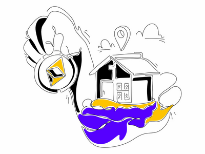 购买土地平面插图 Metaverse 虚拟现实(Buy Land Flat Illustration Metaverse Virtual Reality)