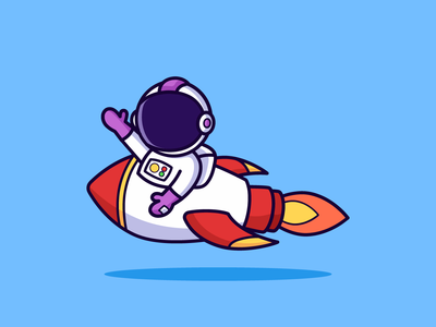 火箭上的宇航员(Astronaut on rocket)