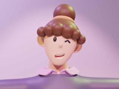 3D 插图女人姿势(3D Illustration woman pose)