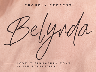 Belynda Graceful Signature Script 字体(Belynda Graceful Signature Script Font)